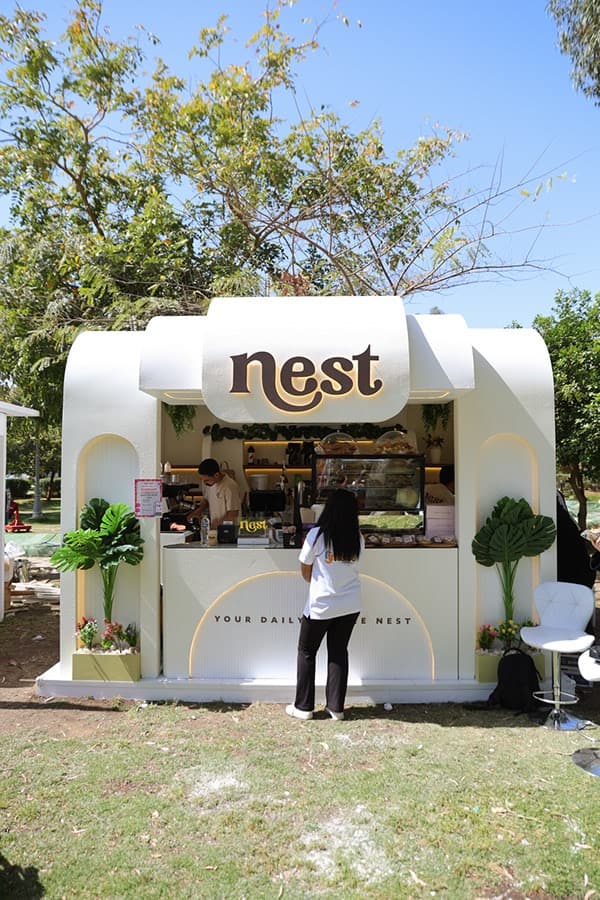 Completed exhibition booth after execution