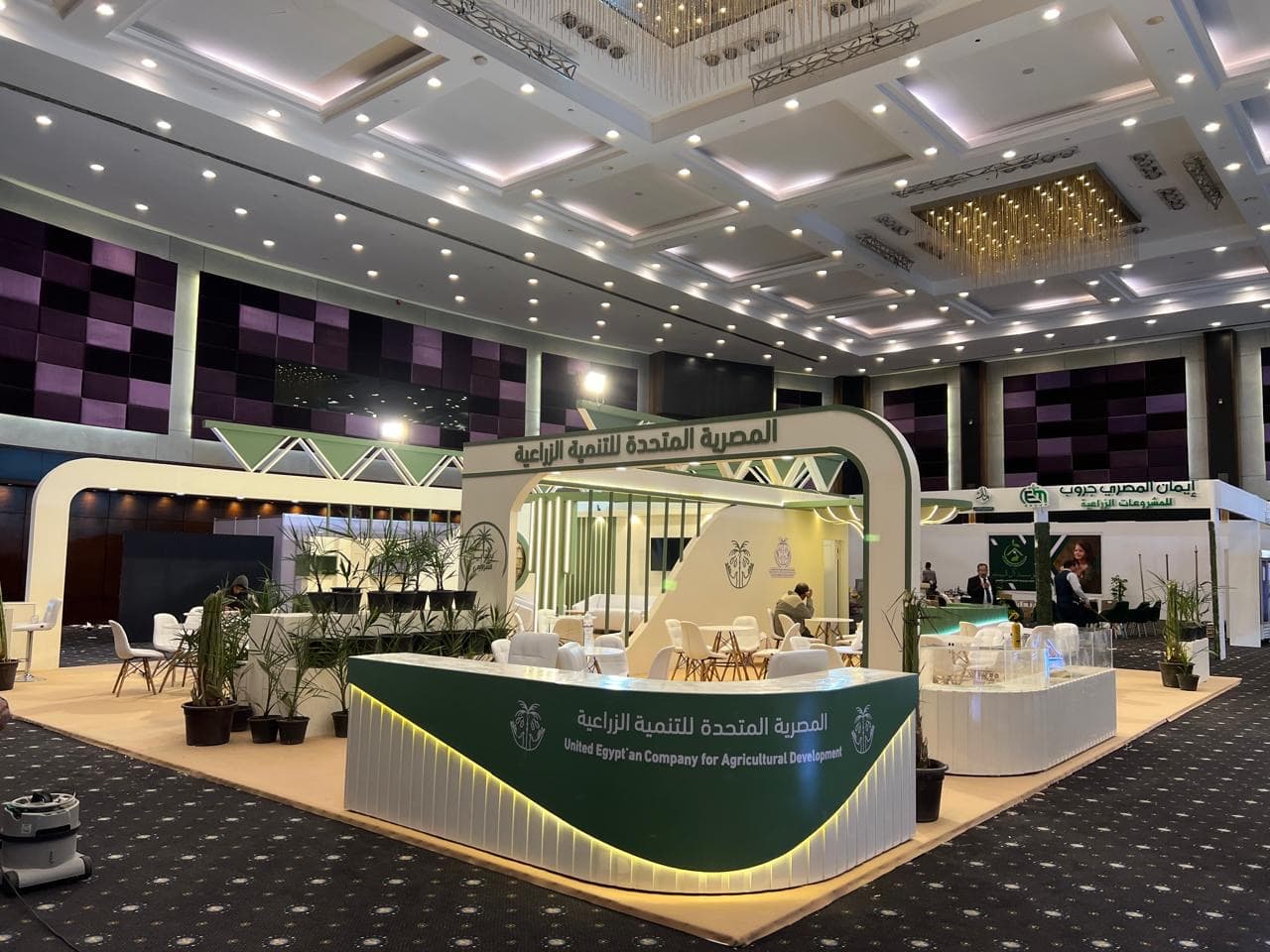 Completed exhibition booth after execution